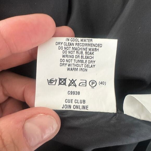 Cue Australia dress size US 8 blue geometric pockets ballon skirt wedding guest - Picture 9 of 12